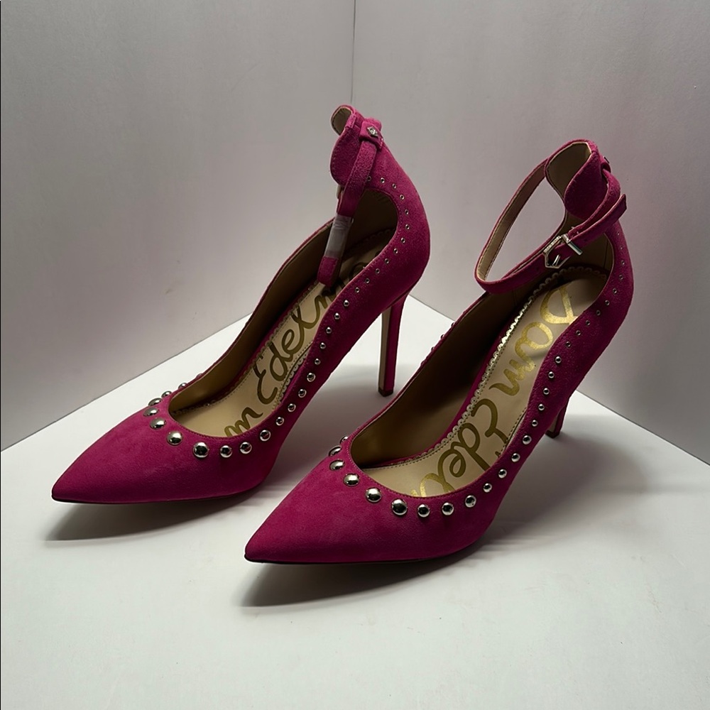Sam Edelman Fuchsia Studded Heels